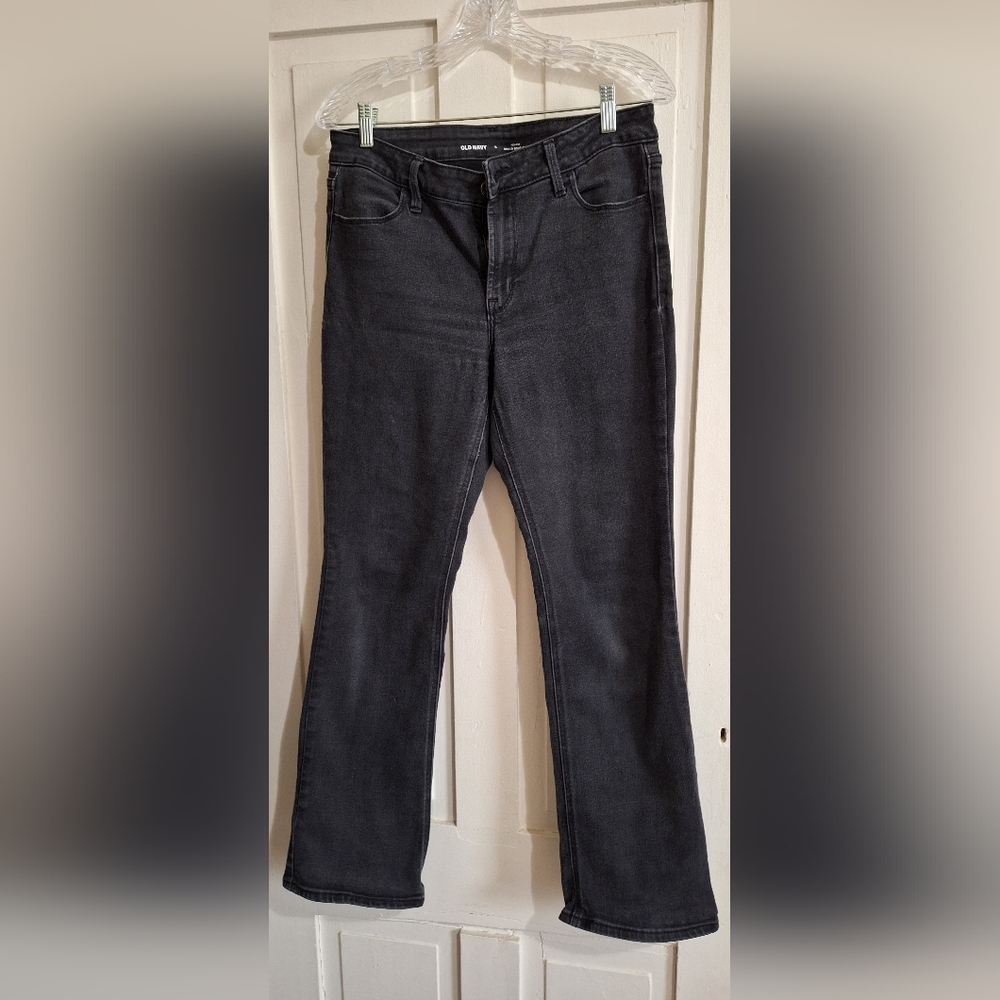 Old Navy Black Boot-Cut Jeans